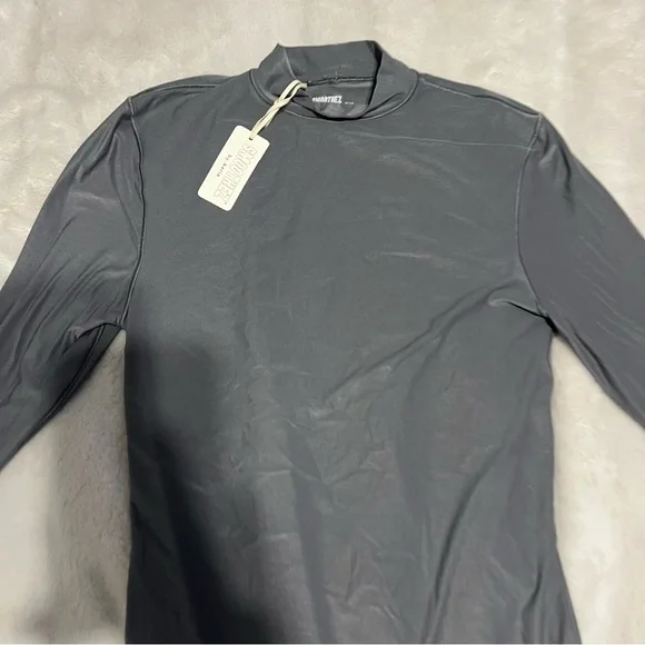 Aerie Gray Long Sleeve Bodysuit - Picture 2 of 4